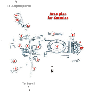 Carsulae Siteplan